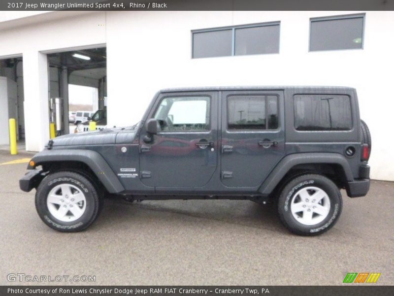 Rhino / Black 2017 Jeep Wrangler Unlimited Sport 4x4
