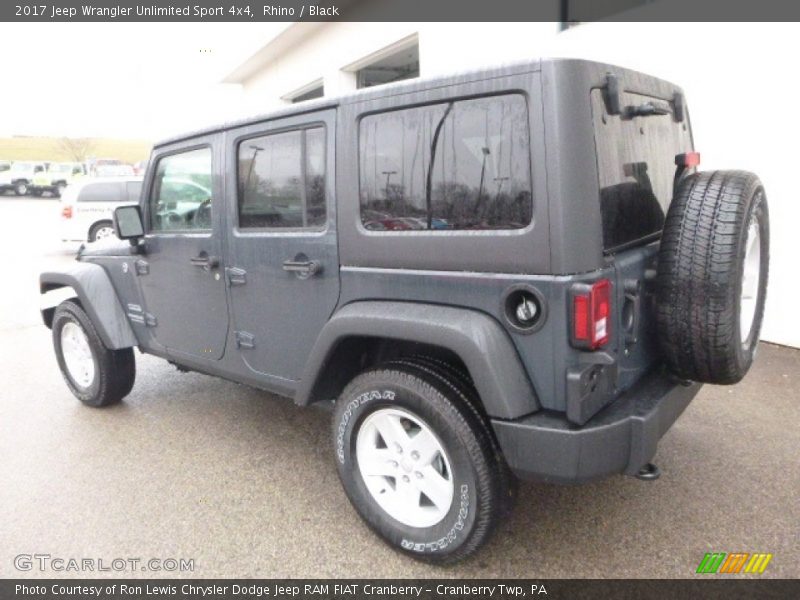 Rhino / Black 2017 Jeep Wrangler Unlimited Sport 4x4