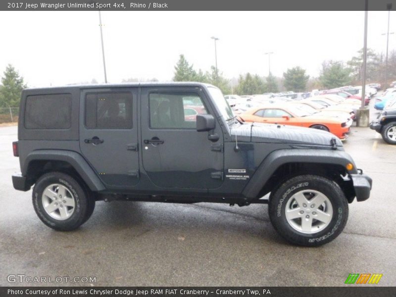 Rhino / Black 2017 Jeep Wrangler Unlimited Sport 4x4