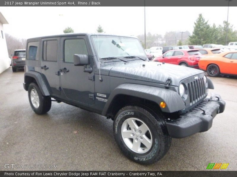 Rhino / Black 2017 Jeep Wrangler Unlimited Sport 4x4