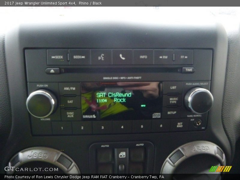 Rhino / Black 2017 Jeep Wrangler Unlimited Sport 4x4