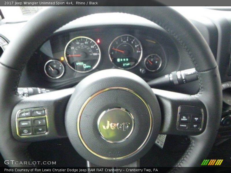 Rhino / Black 2017 Jeep Wrangler Unlimited Sport 4x4