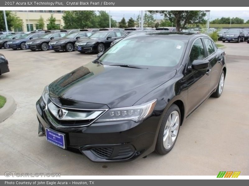 Crystal Black Pearl / Ebony 2017 Acura ILX Technology Plus
