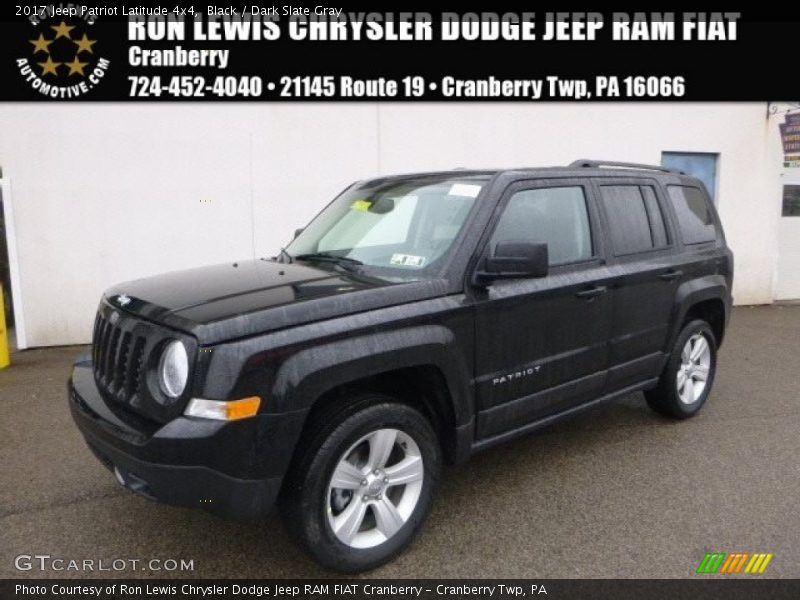 Black / Dark Slate Gray 2017 Jeep Patriot Latitude 4x4