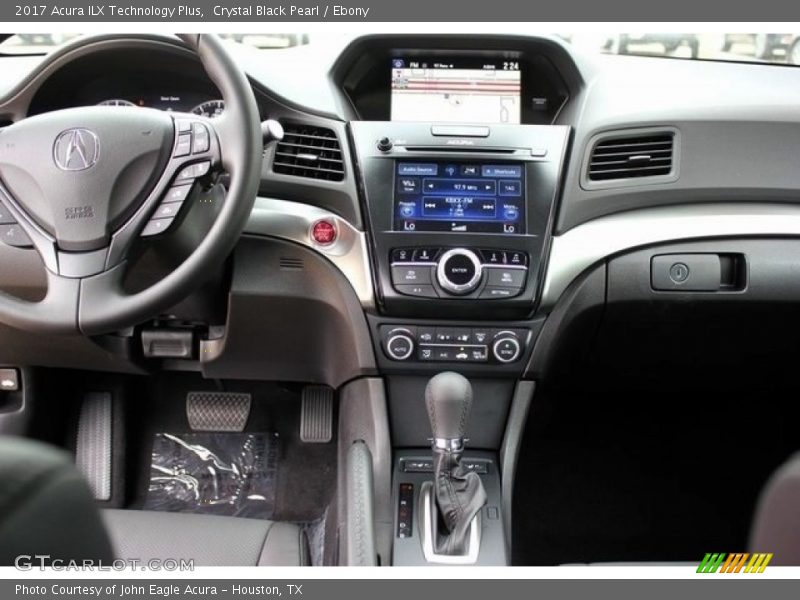 Crystal Black Pearl / Ebony 2017 Acura ILX Technology Plus