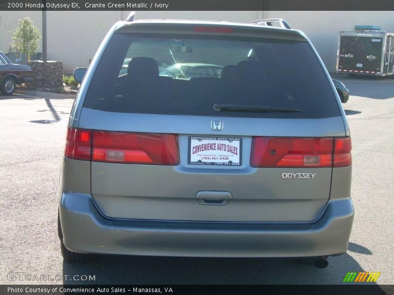 Granite Green Metallic / Ivory 2000 Honda Odyssey EX