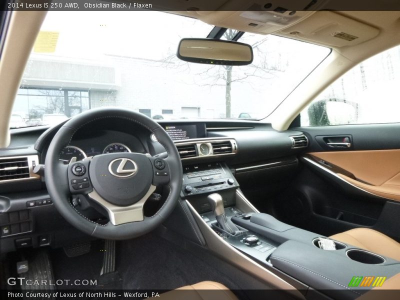 Obsidian Black / Flaxen 2014 Lexus IS 250 AWD