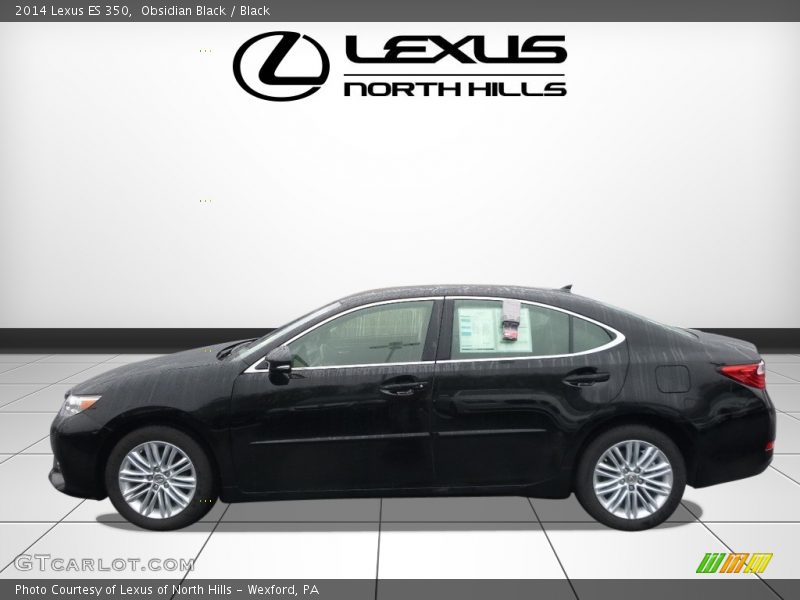 Obsidian Black / Black 2014 Lexus ES 350