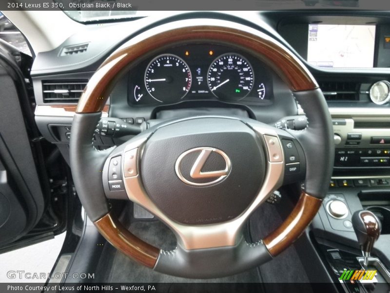 Obsidian Black / Black 2014 Lexus ES 350