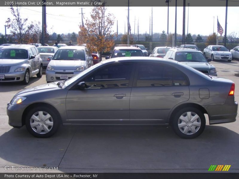 Magnesium Metallic / Gray 2005 Honda Civic LX Sedan