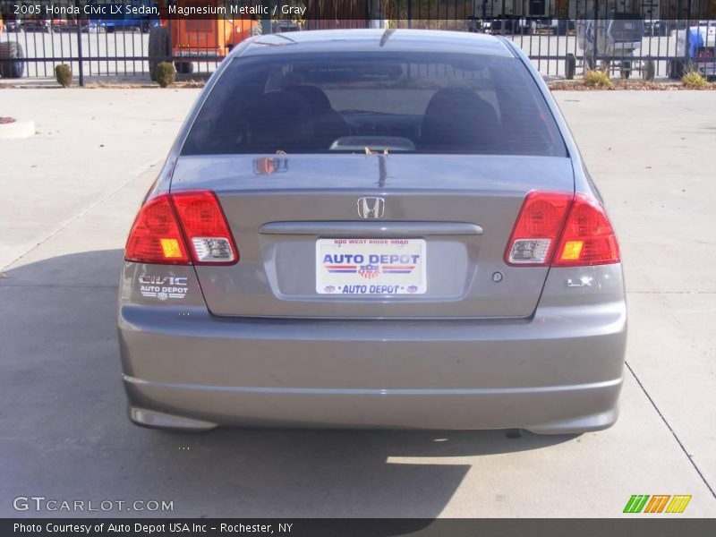 Magnesium Metallic / Gray 2005 Honda Civic LX Sedan