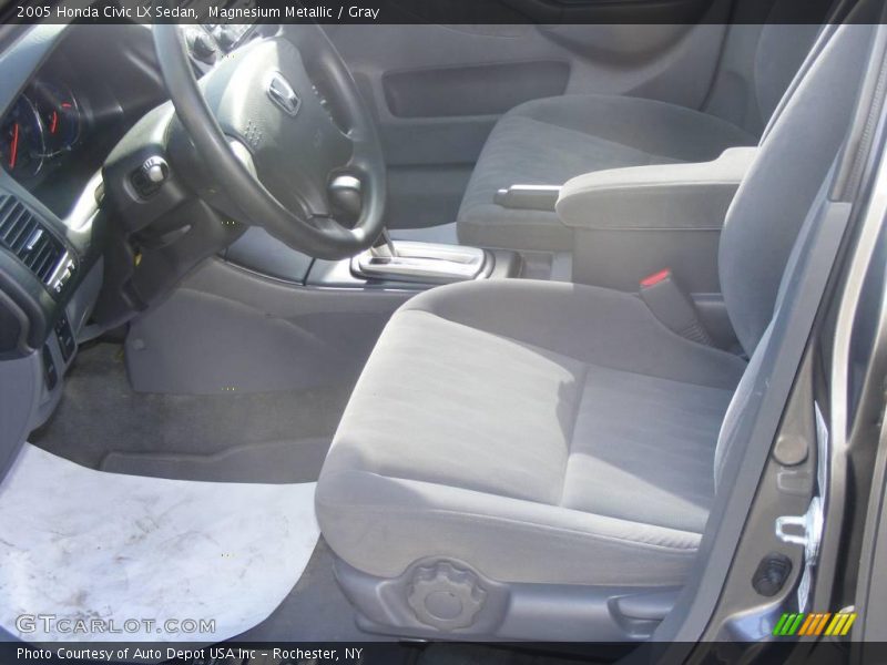 Magnesium Metallic / Gray 2005 Honda Civic LX Sedan