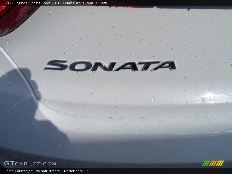 Quartz White Pearl / Black 2017 Hyundai Sonata Sport 2.0T