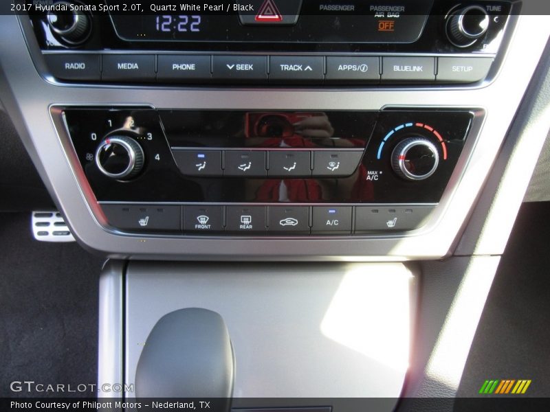 Quartz White Pearl / Black 2017 Hyundai Sonata Sport 2.0T