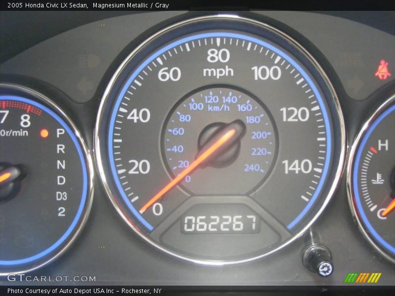Magnesium Metallic / Gray 2005 Honda Civic LX Sedan