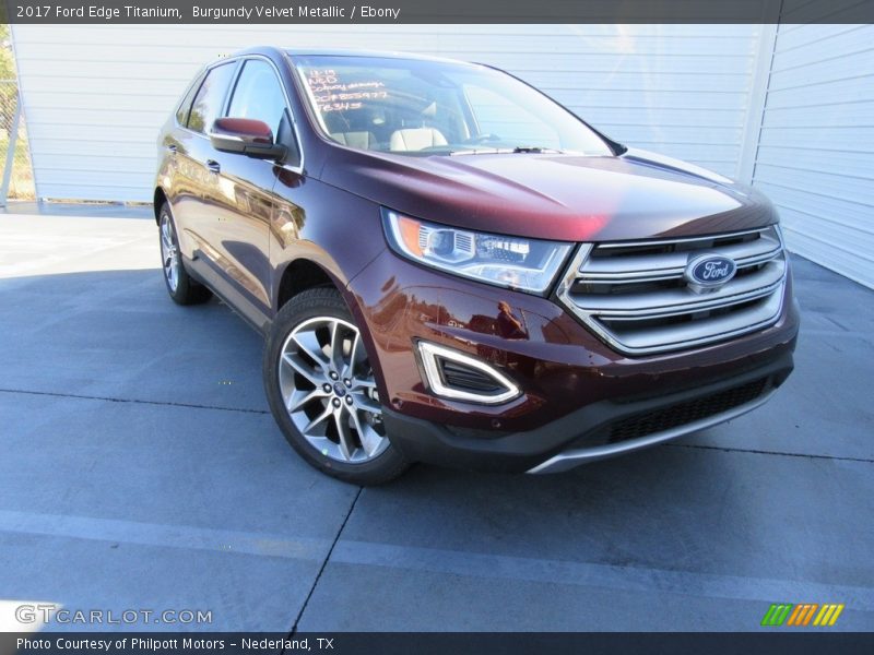 Burgundy Velvet Metallic / Ebony 2017 Ford Edge Titanium