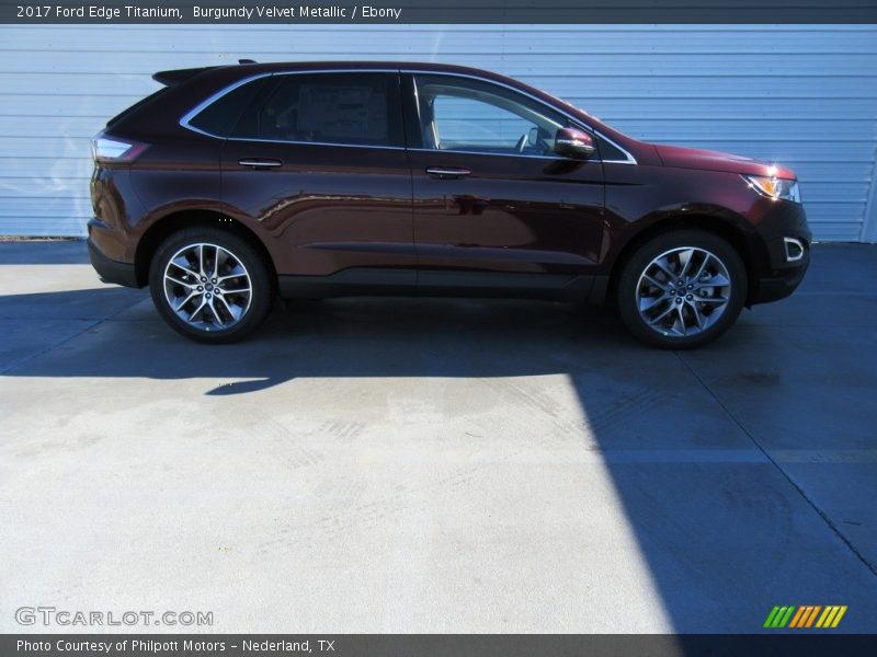 Burgundy Velvet Metallic / Ebony 2017 Ford Edge Titanium