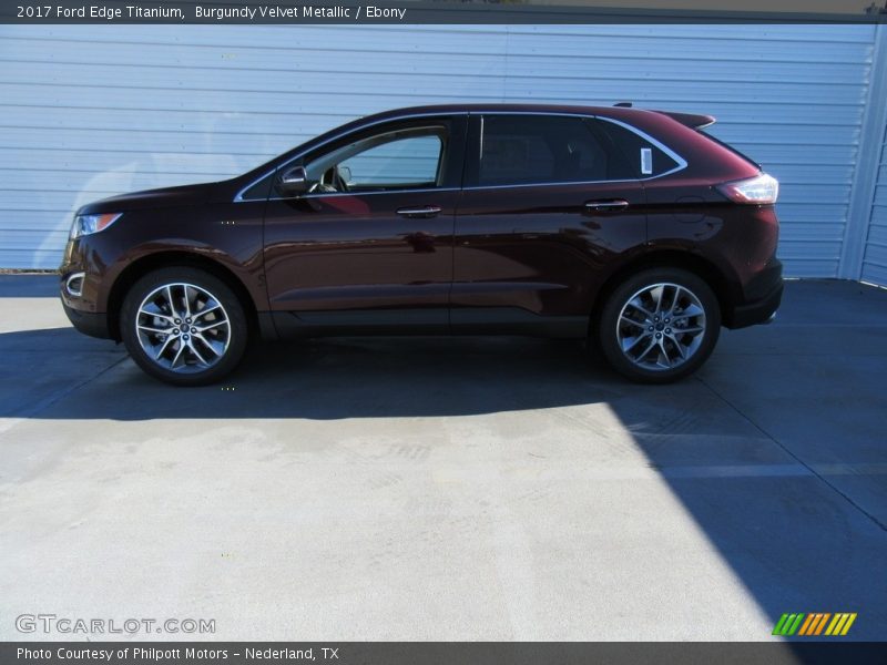 Burgundy Velvet Metallic / Ebony 2017 Ford Edge Titanium