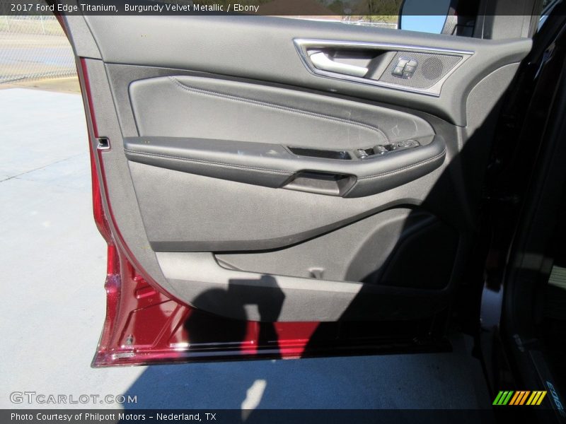 Burgundy Velvet Metallic / Ebony 2017 Ford Edge Titanium