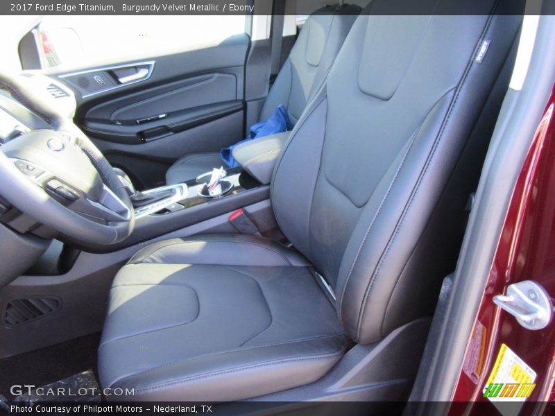 Burgundy Velvet Metallic / Ebony 2017 Ford Edge Titanium