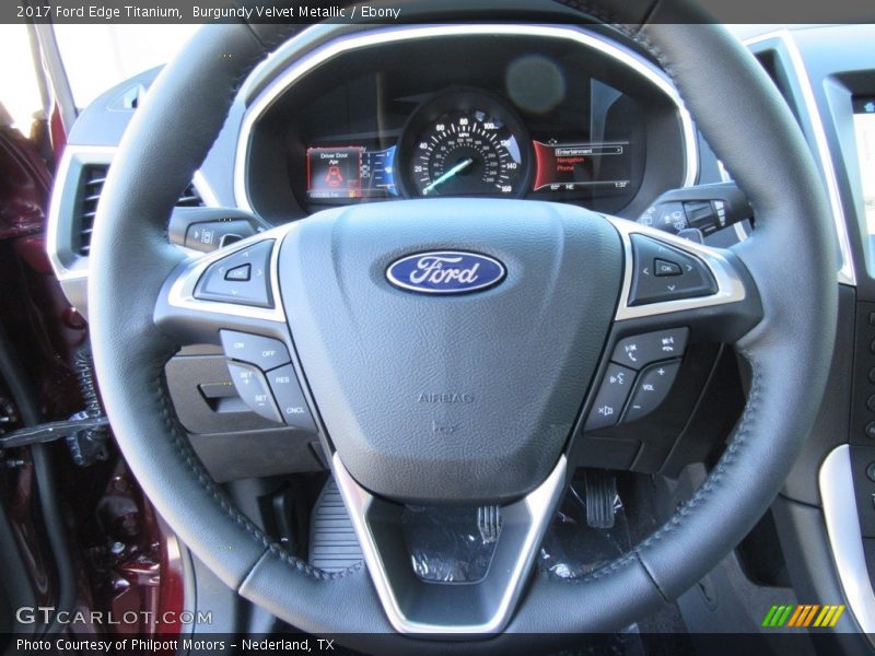 Burgundy Velvet Metallic / Ebony 2017 Ford Edge Titanium