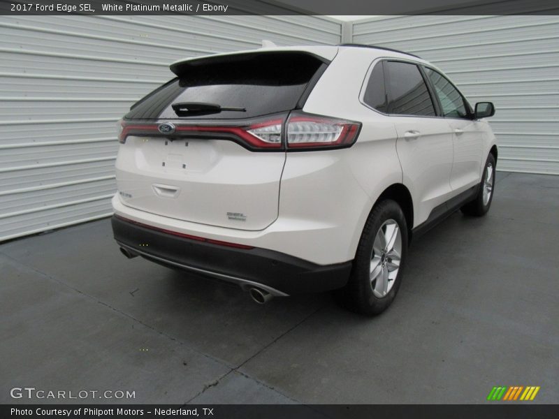 White Platinum Metallic / Ebony 2017 Ford Edge SEL