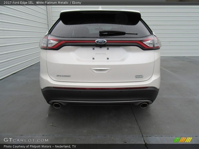 White Platinum Metallic / Ebony 2017 Ford Edge SEL