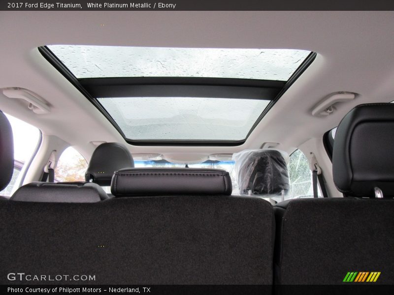 White Platinum Metallic / Ebony 2017 Ford Edge Titanium