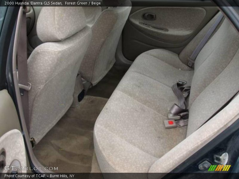 Forest Green / Beige 2000 Hyundai Elantra GLS Sedan