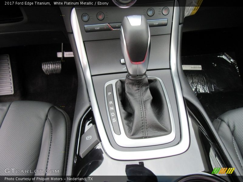 White Platinum Metallic / Ebony 2017 Ford Edge Titanium