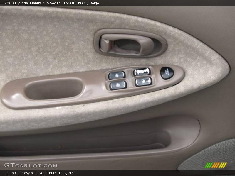 Forest Green / Beige 2000 Hyundai Elantra GLS Sedan