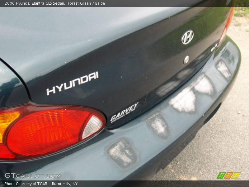 Forest Green / Beige 2000 Hyundai Elantra GLS Sedan