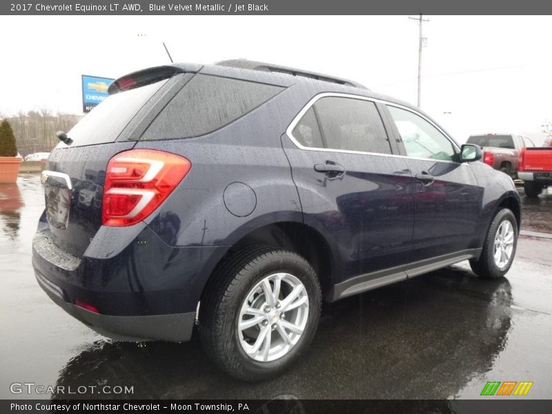 Blue Velvet Metallic / Jet Black 2017 Chevrolet Equinox LT AWD