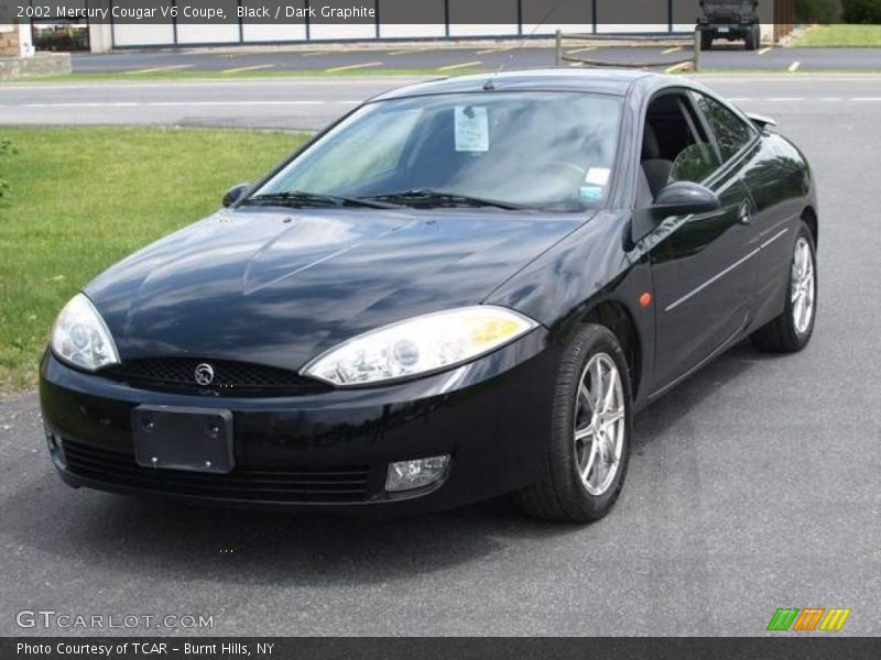 Black / Dark Graphite 2002 Mercury Cougar V6 Coupe