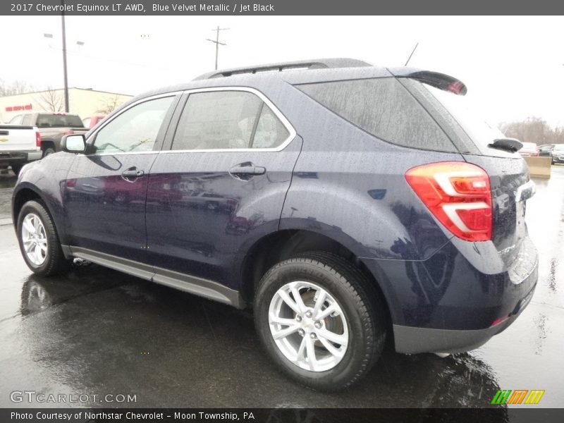Blue Velvet Metallic / Jet Black 2017 Chevrolet Equinox LT AWD