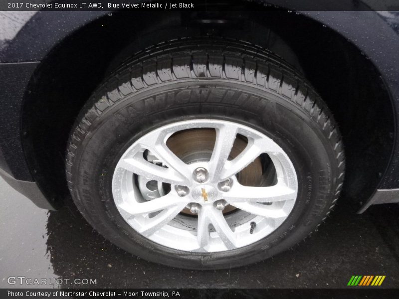 Blue Velvet Metallic / Jet Black 2017 Chevrolet Equinox LT AWD