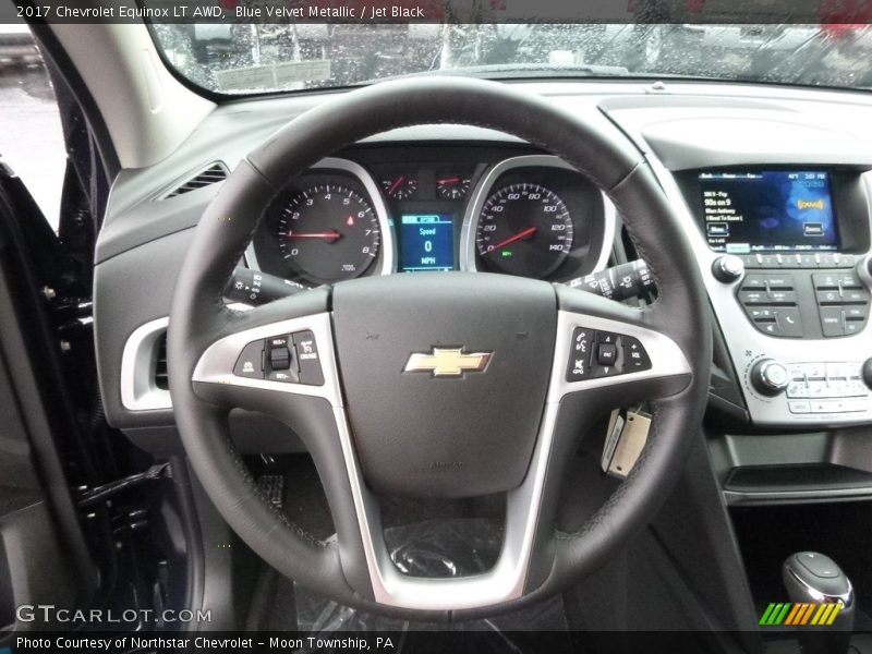 Blue Velvet Metallic / Jet Black 2017 Chevrolet Equinox LT AWD