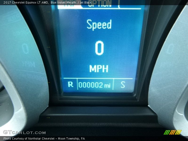 Blue Velvet Metallic / Jet Black 2017 Chevrolet Equinox LT AWD