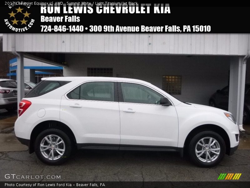 Summit White / Light Titanium/Jet Black 2017 Chevrolet Equinox LS AWD