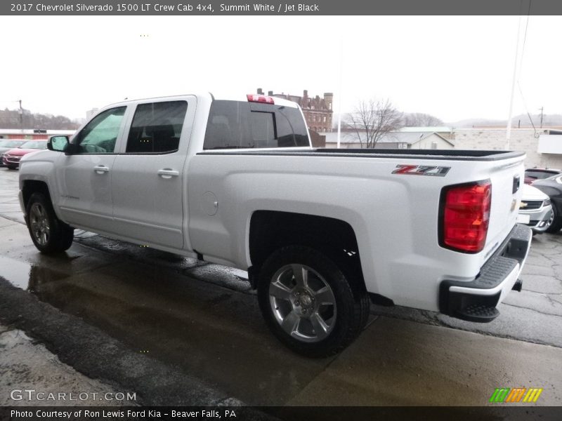 Summit White / Jet Black 2017 Chevrolet Silverado 1500 LT Crew Cab 4x4