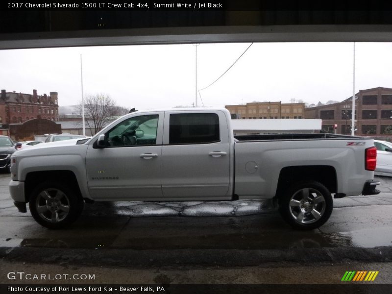 Summit White / Jet Black 2017 Chevrolet Silverado 1500 LT Crew Cab 4x4