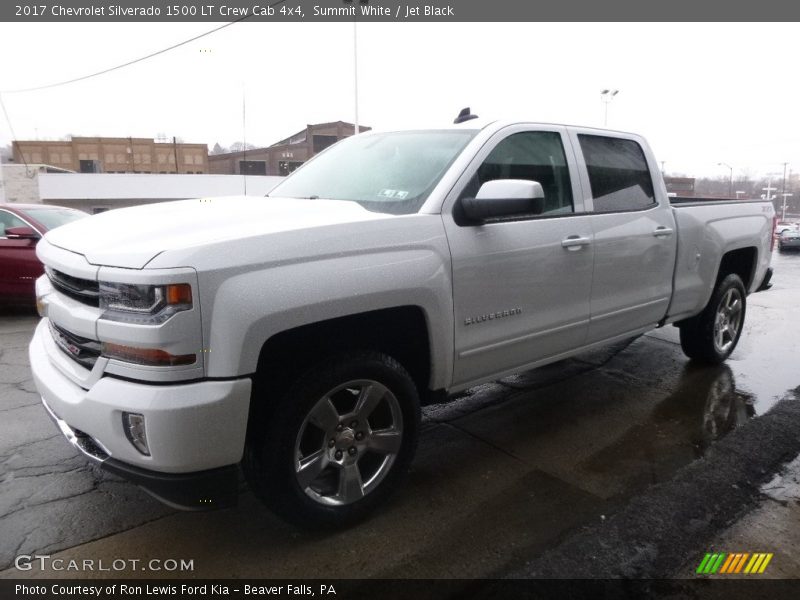 Summit White / Jet Black 2017 Chevrolet Silverado 1500 LT Crew Cab 4x4