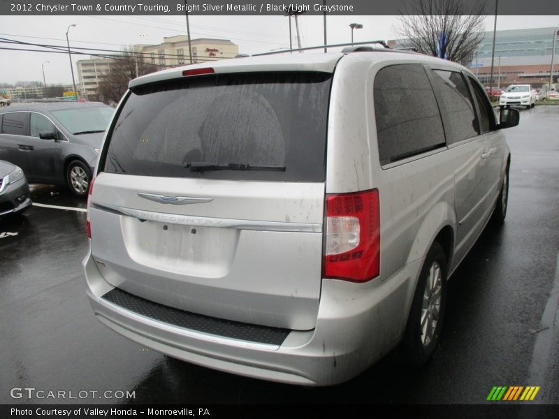 Bright Silver Metallic / Black/Light Graystone 2012 Chrysler Town & Country Touring