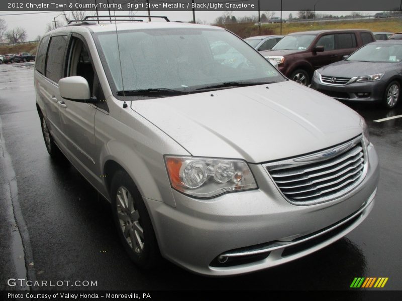 Bright Silver Metallic / Black/Light Graystone 2012 Chrysler Town & Country Touring