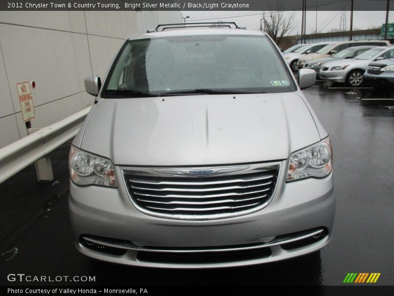 Bright Silver Metallic / Black/Light Graystone 2012 Chrysler Town & Country Touring