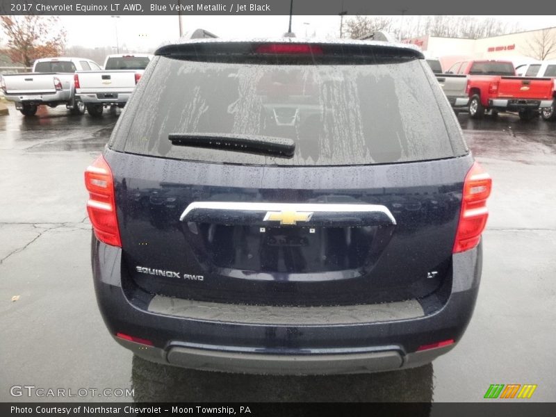Blue Velvet Metallic / Jet Black 2017 Chevrolet Equinox LT AWD