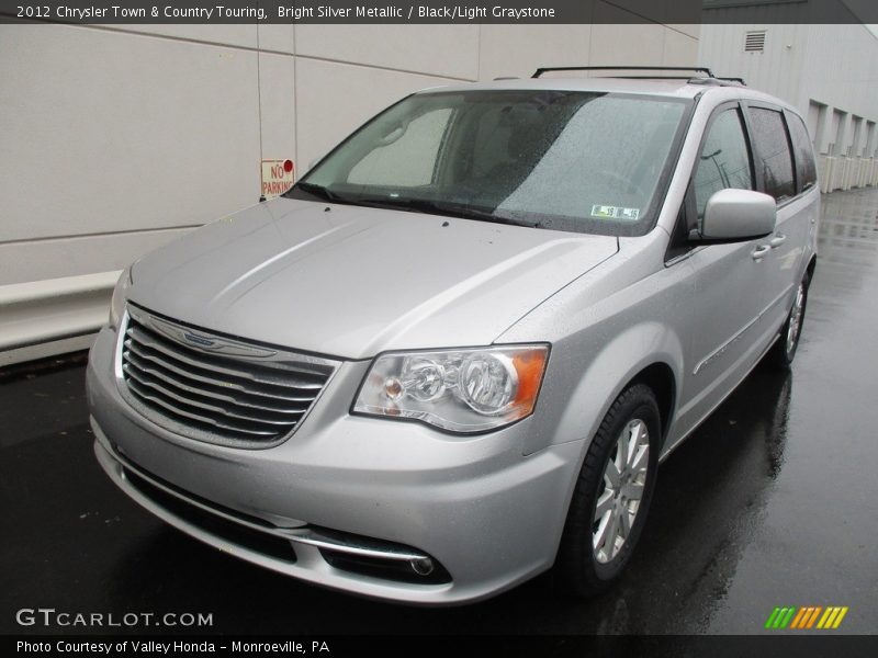 Bright Silver Metallic / Black/Light Graystone 2012 Chrysler Town & Country Touring