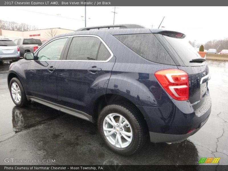 Blue Velvet Metallic / Jet Black 2017 Chevrolet Equinox LT AWD