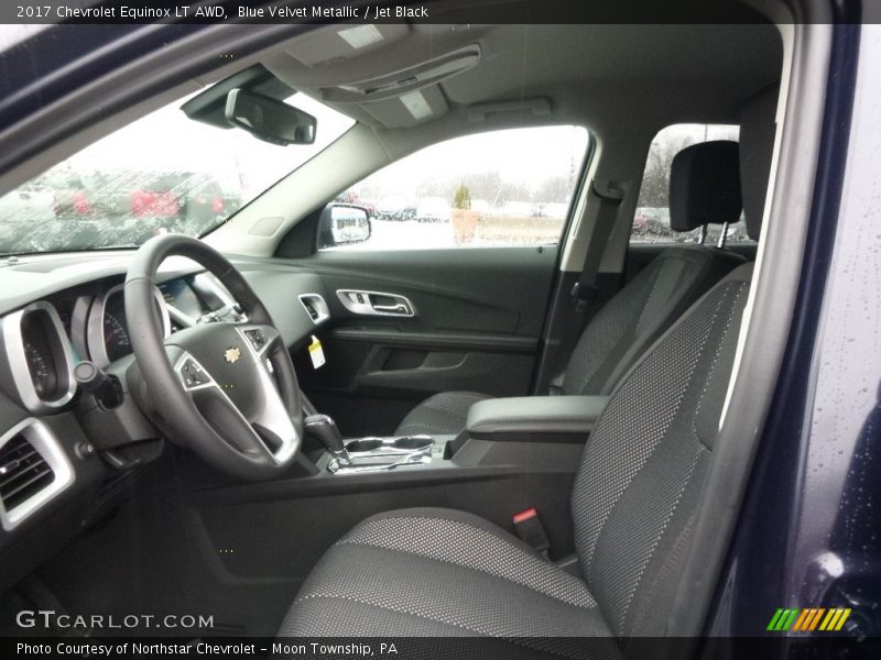 Blue Velvet Metallic / Jet Black 2017 Chevrolet Equinox LT AWD