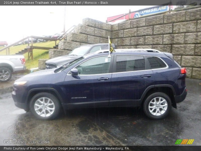True Blue Pearl / Morocco - Black 2014 Jeep Cherokee Trailhawk 4x4